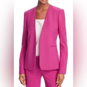 NWT Theory Isita Blazer Suit Jacket in Wild Fuscia